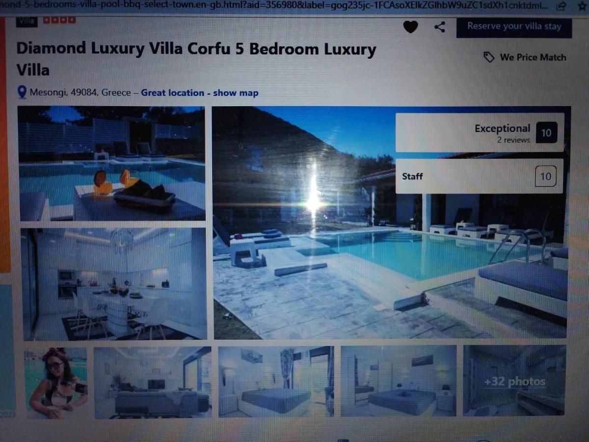 Diamond Luxury Villa Corfu Kato Spilaion ภายนอก รูปภาพ